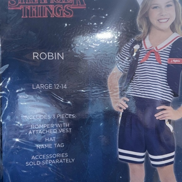 NEW Kid's Robin Scoops Ahoy Costume Stranger Things Costume Large - Picture 2 of 2